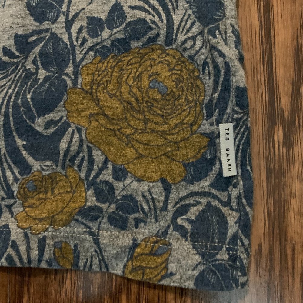 ted baker london floral print Tshirt - size XL (6) - Picture 4 of 5
